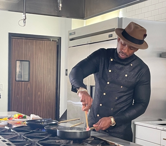 Darian Bryan cooking